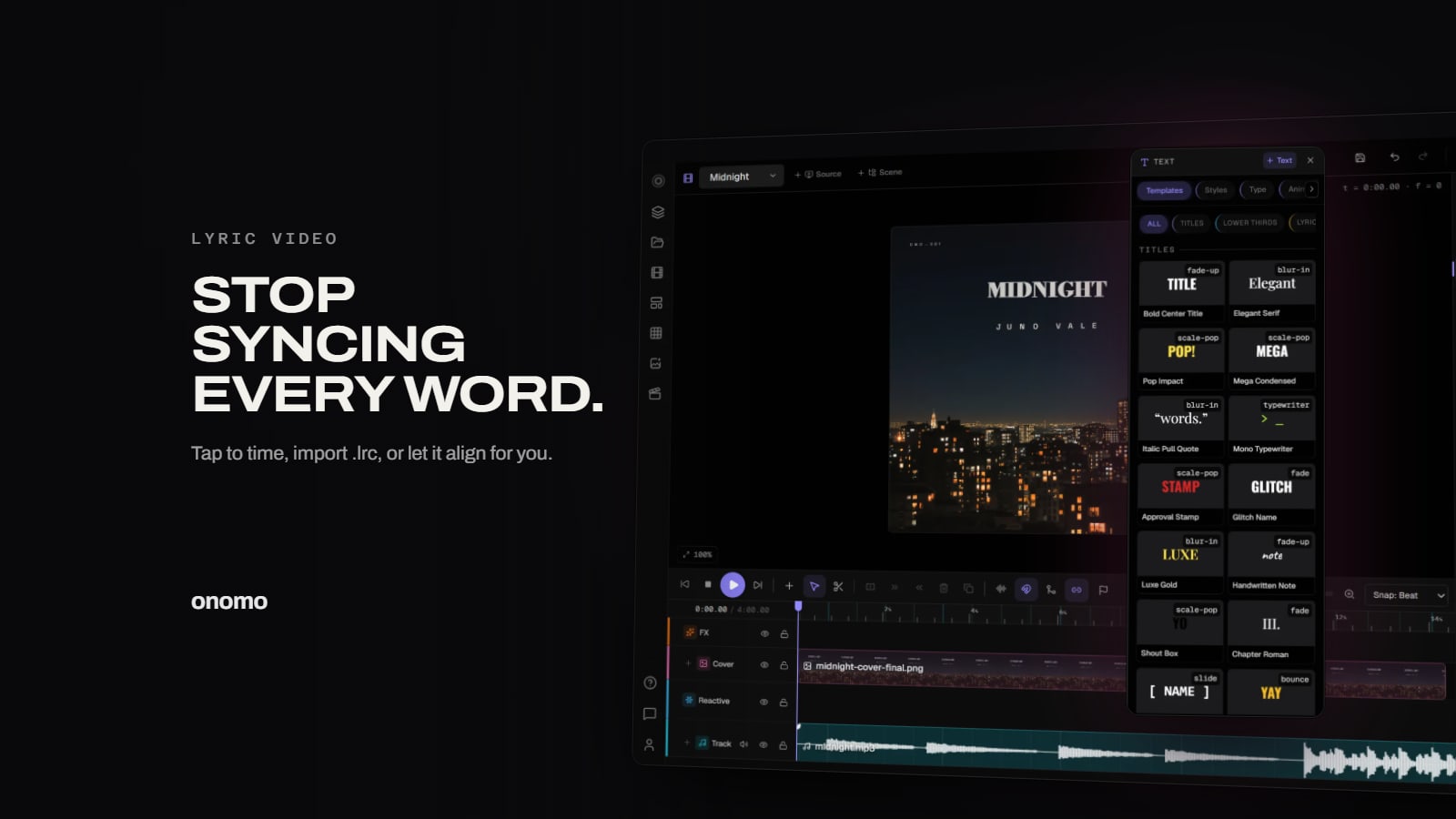 How to Make a Lyric Video Without Manually Syncing Every Word